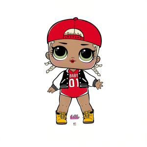 Ballon en feuille d'aluminium Lol Surprise 84X47Cm, décoration de fête, sac de 2 pièces - Product Image 2