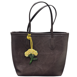 Porte-clés à breloques pour femmes Fleur Pendentif perlé artisanal Fait à la main Strass Perlé Fleur Corde suspendue - Product Image 5