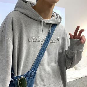 Venta al por mayor sudaderas con capucha unisex logotipo personalizado cálido de gran tamaño impreso en relieve sublimación deporte en blanco ropa de calle invierno liso teñido - Product Image 4