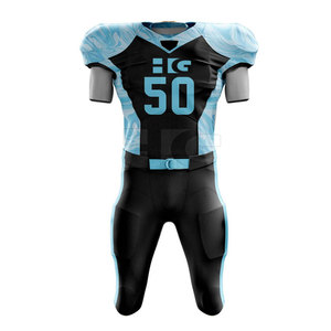 ชุดอเมริกันฟุตบอลสำหรับผู้ใหญ่ ระบายอากาศได้ดี ไซส์ใหญ่พิเศษ สกรีนโลโก้ได้ ผลิตจากโพลีเอสเตอร์ 100% ชุดกีฬา - Product Image 1