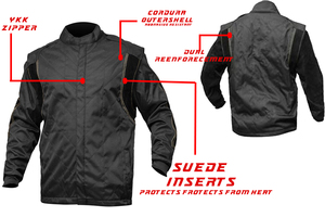 Veste de course en Cordura robuste, coupe-vent, imperméable, ignifuge, anti-UV, vêtements de sport, coupe automatisée, grande taille, perlée - Product Image 3