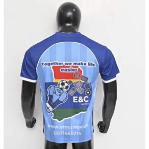 Venta al por mayor 100% poliéster fútbol Jersey Streetwear entrenamiento deportivo personalizado fútbol traje Vintage ropa fútbol Polo camisa - Product Image 4