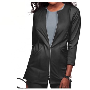 <b>Top</b> Quality Women's Customizable Medical <b>Scrub</b> Jackets With Soft Breathable Fabric Summer Winter Hospital <b>Scrubs</b> - Product Image 4