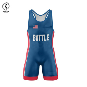 Uniforme de lutte sportive de compression avec logo personnalisé avec nom d'équipe Vente en gros Sublimation Singlets 4-Way Stretch USA Fournisseur - Product Image 5