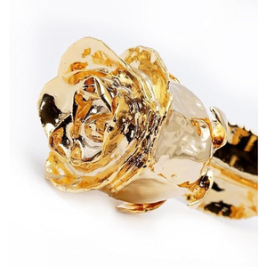 Rosa Real Bañada en Oro de 24k, Rosa Eterna con Caja de Regalo de Lujo, Regalo Romántico para Aniversario, Día de San Valentín, Decoración para el Hogar - Product Image 2