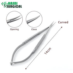 Ensemble d'instruments chirurgicaux en acier inoxydable de 8 pièces avec porte-aiguilles, pinces et ciseaux à verrouillage, courbés et droits, certifiés CE - Product Image 5