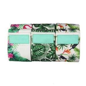 Logotipo personalizado Fitness Ejercicio Tela de algodón Patrón de tela Gimnasio Glúteos Booty Hip Band Entrenamiento Deporte Banda de resistencia Juego de 3 - Product Image 2