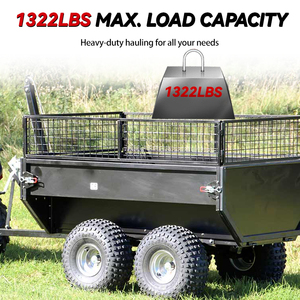 RCM Farm Transport Truck Tow-Behind Atv <strong>Wagon</strong> Outdoor Garden Trailer Motorcycle Atv <strong>Dump</strong> Trailers - Product Image 5