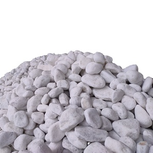 Snow White Oval Pebble Stone Natural Big Cobbles Modern Garden Landscape Outdoor Decoration Aquarium Epoxy Flooring Construction - Product Image 3