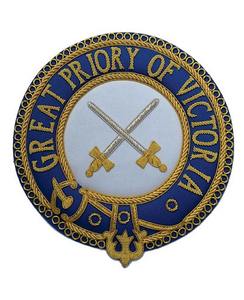 Masonic Regalia <b>Badge</b>(Patch) Custom Bullion Embroidered <b>Badges</b> High Quality Hand Embroidered Masonic Regalia <b>Badges</b> for Sale - Product Image 6