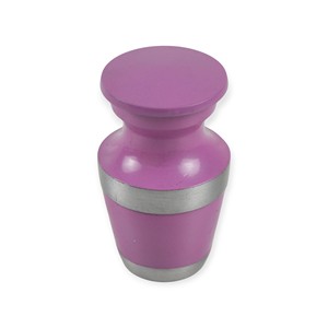 Urna de Metal Rosa Suave con Acabado Liso, Diseño Minimalista, Cierre Seguro y Estilo Conmemorativo Delicado - Product Image 1