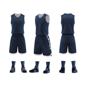 เครื่องแบบเสื้อบาสเก็ตบอลแบบสองด้านสำหรับผู้ใหญ่เยาวชนพิมพ์ชื่อโลโก้ตามสั่ง - Product Image 3