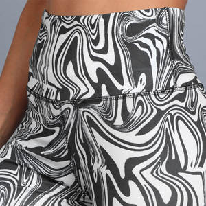 Leggings de sport décontractés pour femmes, été, uni, sublimation, marque privée, confortables, respirants, coton bambou - Product Image 5