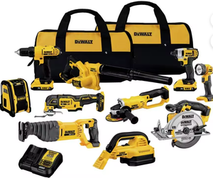 15-Piece Cordless <b>Power</b> <b>Tool</b> Combo Kit with 18V 20V Max Lithium-Ion Battery - Product Image 1