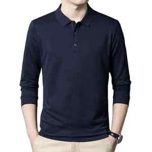 Personalizado 2025 hombres para Polos de gran tamaño de manga corta de manga larga de peso pesado 220gsm casual algodón poliéster estampado patrón - Product Image 5