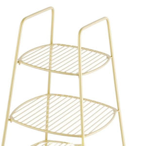 Table d'appoint moderne en métal à 3 niveaux pour plantes en coin organisateur étagère présentoir - Product Image 3