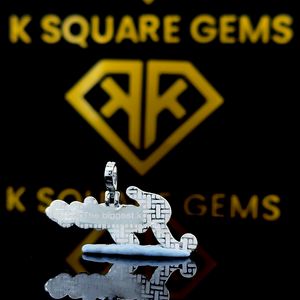 Lettre personnalisée Hip Hop pendentif, personnalisé votre lettre porte-bonheur, pendentif nom Hip Hop pour hommes, pendentif Moissanite, bijoux Ice Out Hip Hop - Product Image 3