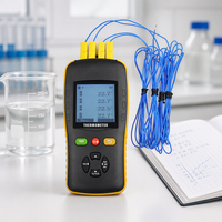 Enregistreur de données de température Tzone TC604 à 4 canaux, export PDF CSV XLS, surveillance des processus industriels, thermomètres à thermocouple de type K
