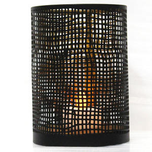 Bougeoirs Votive moderne en métal noir pour décoration 4 "X4" X6 "Inch Silver Metal Black Votive Tea Light - Product Image 4
