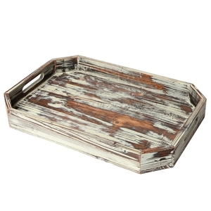 Handmade Wooden <b>Tray</b> in Rich Acacia Color with Rectangular Shape and Rustic Design Perfect for <b>Serving</b> and Home Decor - Product Image 6