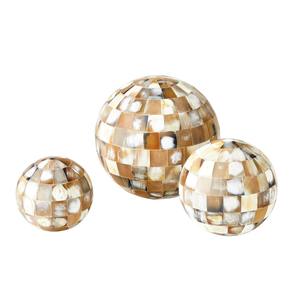 Lot de Boules Décoratives Modernes en Corne Naturelle de Couleur Os, Style Indien, pour Décoration de Table et d'Intérieur - Fournisseur d'Articles d'Art Décoratifs pour la Maison - Product Image 3