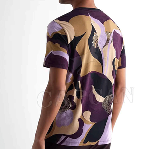 เสื้อยืดเข้ารูปสำหรับผู้ชายเสื้อผ้าฝึกออกกำลังกายในยิมแบบสั่งพิมพ์ลายสไตล์ใหม่ - Product Image 5