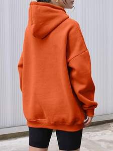 Sudadera con Capucha de Alta Calidad para Mujer, Estilo Urbano, Logotipo Personalizado, Unisex, 450GSM, 100% Algodón, Hombros Caídos, para Invierno - Product Image 4