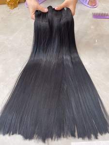 2023 vente chaude vietnamien perruques de cheveux bruts prix de gros cuticule aligné double dessiné cheveux humains droite de haute qualité - Product Image 4