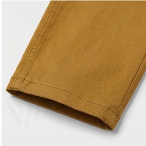 Men's Slim Fit <b>Chinos</b> Pants Casual Solid Color Trousers With Mid <b>Waist</b> Straight Pattern Premium Quality Customized Color New - Product Image 6