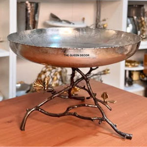 Premium Handcrafted Metal Unique Shape <b>With</b> <b>Lids</b> Round Shape Black and Gold Finish Decorative <b>Bowl</b> Hot Selling - Product Image 4