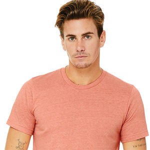 เสื้อยืดแขนสั้นสำหรับทุกเพศ Heather Sunset 52% airlume combed spun ผ้าฝ้าย48% POLY 32 4.2 oz สไตล์ทางการ - Product Image 4