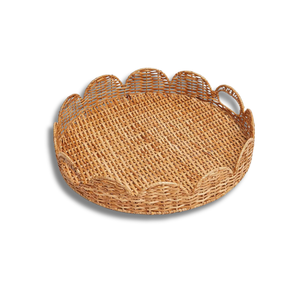 Versatile Handmade Vietnamese WOVEN RATTAN FOOD <b>TRAY</b> Ideal for Food, Fruits, and Home Decoration at Factory Price Customization - Product Image 1