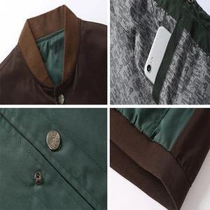 เสื้อแจ็กเก็ตบอมเบอร์สำหรับผู้ชายเสื้อโค้ทกันลมแนวสตรีทฮิปฮอปกีฬาเสื้อเบสบอล5XL สำหรับฤดูใบไม้ร่วง - Product Image 4