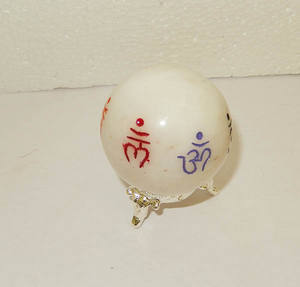 Gemstone White Agate Sanskrit Engraved <b>Spheres</b> Latest Premium Quality Wholesale Agate Balls for sale From Amayra <b>Crystal</b> Exports - Product Image 6