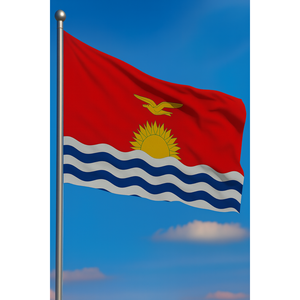 Custom Kiribati Outdoor <b>Flag</b> 3x5ft Digital Printed Custom Logo Aluminum <b>Pole</b> Silk Cotton Material Automotive Insurance Industry - Product Image 3