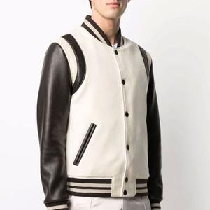 Meilleur design de veste universitaire d'hiver personnalisée avec impression de logo pour hommes haute qualité 100% laine légère OEM ODM Service Nouveau - Product Image 3