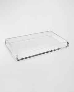 Plateau de service moderne en acrylique transparent laqué pour la cuisine, rangement d'aliments et de vaisselle, compatible lave-vaisselle - Product Image 3