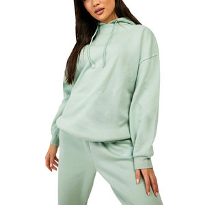 Servicio OEM, Chándal de Invierno sin Mangas con Capucha, Transpirable y de Alta Calidad para Mujer / Nuevo Chándal Elegante de Algodón Liso - Product Image 1