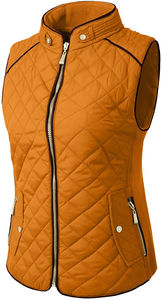 Vente en gros de gilets de haute qualité pour femmes décontractés en plein air léger rembourrage matelassé gilet zippé gilet respirant avec OEM - Product Image 3