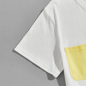 Último diseño 2025 venta al por mayor personalizado hombres verano dos piezas algodón manga corta chándales conjuntos camiseta y conjunto corto para hombres - Product Image 3