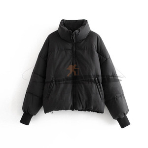 Chaquetas ligeras de diseño moderno para mujer, Abrigo acolchado de manga larga con cierre de cremallera y ajuste cómodo para el invierno - Product Image 6