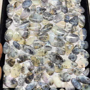 Prix de gros 100% cabochons d'agate de mousse dendritique naturelle pierre précieuse de qualité pierre faite à la main pierre polie - Product Image 1