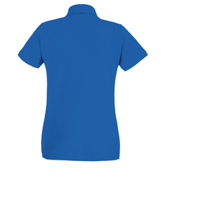 เสื้อโปโลทรงสลิมฟิตแฟชั่นสำหรับผู้หญิงเสื้อโปโลสีฟ้าระบายอากาศได้ดีถักทอปกสองชั้นลายพื้น - Product Image 2