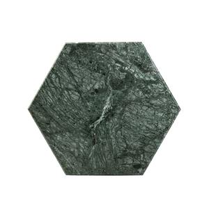 New Hexagon <b>Marble</b> <b>Coaster</b> Set in White and Grey Two Tone Natural Stone Handcrafted Geometric Drink <b>Coasters</b> for Table Decor - Product Image 6