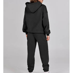 Conjunto Deportivo Casual de 2 Piezas para Mujer, Cuello Alto, Otoño-Invierno, Personalizable con Letras - Product Image 5