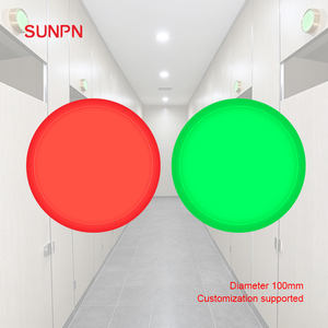 Indicateurs d'occupation des toilettes des immeubles de bureaux, panneaux d'état d'occupation/vacances pour la signalisation publique urbaine des toilettes disponibles - Product Image 2