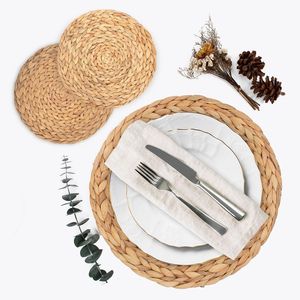 Mantel Individual de jacinto de agua hecho a mano, decoración de mesa sostenible y elegante para hogares, restaurantes y eventos especiales, Loto Azul Cherish - Product Image 6