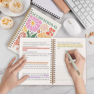 Carnet à spirales à thème floral, notes d'ergothérapie, santé mentale, écriture, carnet d'ergothérapeute, carnets à spirales - Product Image 6