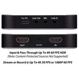 กล่องบันทึกวิดีโอ 4K HD รุ่นอัลติเมท (รุ่น USB) บันทึกและสตรีมสด 4K30 หรือ 1080P จากระบบเกม 4K60 HDR HDMI - Product Image 3