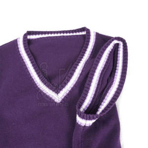 เสื้อสเวตเตอร์คอวีถักนิตติ้งสำหรับเด็กผู้ชาย วัยมัธยมต้น ให้ความอบอุ่นในฤดูหนาว เนื้อผ้าฝ้ายนุ่มสบาย - Product Image 3